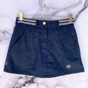 Sergio Tacchini Navy Blue Tennis Skirt Size XS, Short Lined Skort